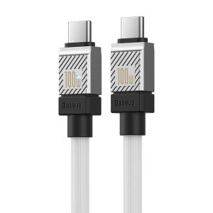 Cable USB C to USB C Baseus CoolPlay 100W 1m white 31501 6