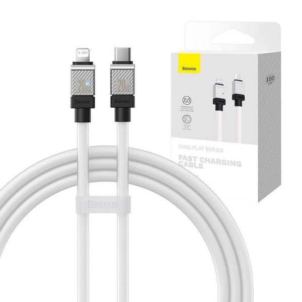 eng pl Fast Charging cable Baseus USB C to Coolplay Series 1m 20W white 104252 1